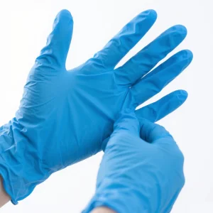 Disposable Nitrile Exam Gloves, 5 Mil Chemical Resistant Powder-Free Non-Sterile Food Safe Medical Glove