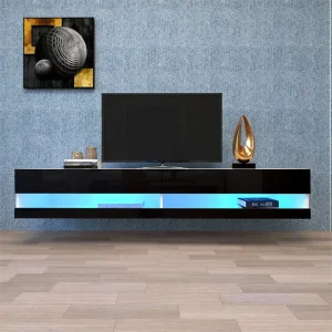 Floating LED TV Console