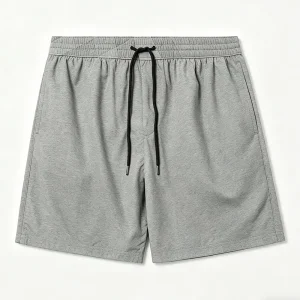 OEM XH-Fashion Men's Heather Gray Casual Drawstring Shorts