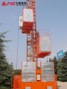 Advanced Construction Materials Elevator Double Cage 2000kg