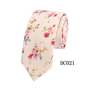 in Stock Light Pink Wedding Floral Tie