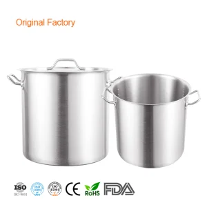 Daosheng Hot Selling Commercial Kitchen Heavy Duty 304 Stainless Steel Cookware Cooking Pot Soup &amp; Stock Pot