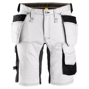Men Customized Half Cargo Pants Black & White Color 6-Pocket Cargo Shorts Construction Work wear Cargo Shorts