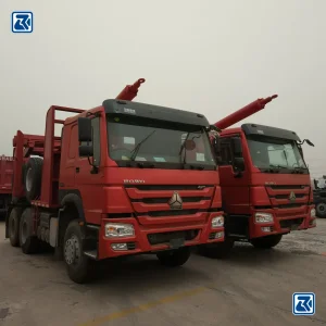 Sinotruk HOWO 10 Wheel 420HP Double Axles Logging Truck Lumber Truck with Trailer for Sale