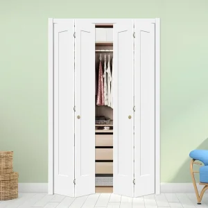 White Bifold Closet Door