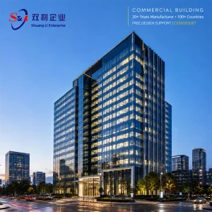 Modern Prefabricated Steel Structure Commercial Building Design