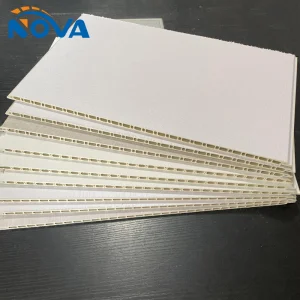 Engineered Interior Decoration WPC TV Background Bamboo Wood Fiber Integrated Wall Panel