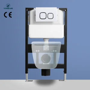 Toilet Accessories in-Wall Modern Hotel Water Tank Wall Hung Toilet Water Tank Dual Push Flush Concealed Cistern