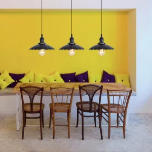 Modern E27 LED Pendant Light Retro Indoor Lighting for Home Hotel Dining Room Easy Ceiling Iron Installation for Villa