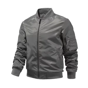 Custom Plus Size Fashion Men's Jackets Casual Waterproof Blank Golf Lightweight Windbreaker Bomber Jacket for Men