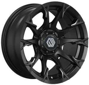 Genek Aluminum Wheel Glide Walk Black with Machined Features 12*7 Golf Cart Accessories