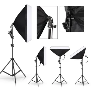 50x70cm Softbox Set With 2m Tripod Professional Photography Studio Lighting Soft Box Lighting Kit
