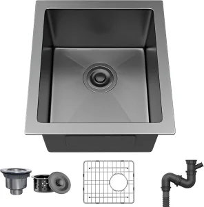 Hot Sale Kitchenware Polished Stainless Steel 304 Kitchen Sink Single Bowl Kitchen Square Corner Sink