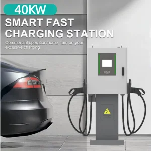 Guhe OEM Smart Double Gun 40kw EV Car Public Charging Station Solution Ocpp Commerical CCS2 CCS1 40kw DC Fast Charger