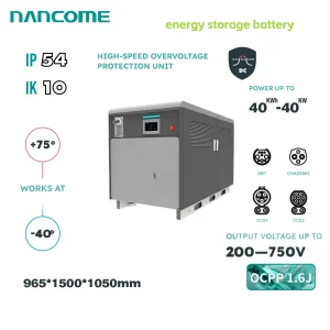 Nancome Modular Energy Storage System for EV Charging Support with Remote Monitoring