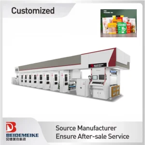 Electronic Shaft-Driving Gravure Printing Equipment for Food Bag Packaging with 400m/Min Printing Speed