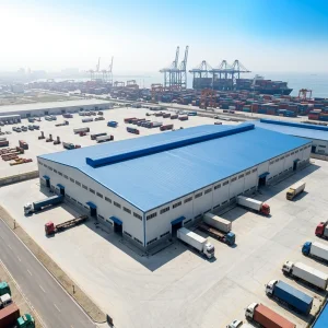 China Professional Modern Prefabricated Steel Industrial Warehouse with Custom Sizes and CE Certification
