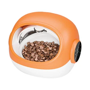 Dual-Power Voice Recording RFID Pet Feeder