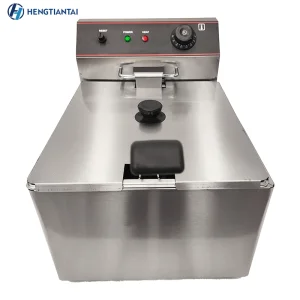 Commercial Single Cylinder Electric Deep Fryer Stainless Steel Oil Fryer, Large Capacity for Chicken &amp; Fries