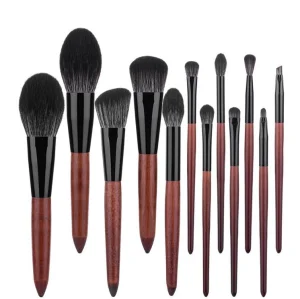 Vintage Makeup Brush Set