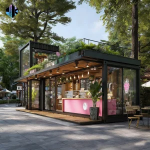 New Low-Cost Mobile Container Coffee Shop Design