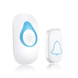 ABS Durable Portable Easy Installation 110V-220V Input Home Security Wireless Doorbell Smart Remote Control Doorbell for Security Alarm System (SDB4)