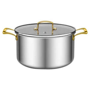 Custom Cookware Tri-ply Stainless Steel Stock Pot