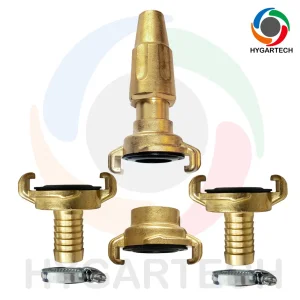 Brass Claw-Lock Quick Connect Coupling &amp; Spray Nozzle Set