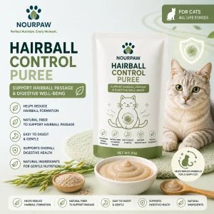 NOURPAW Hairball Control Puree Cat Treat
