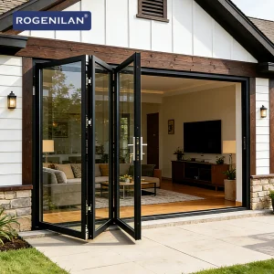 Rogenilan China Foshan Aluminium Folding Door Window Manufacturer