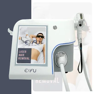 Exfu 755 808 1064nm 3-Waves Permanent Hair Removal Machine with Germany Laser Bar Portable Diode Laser Air + Water Cooling