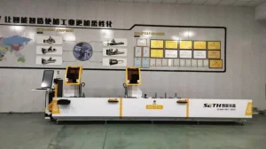 New Appearance Aluminum UPVC Window Door Profiles CNC Double Head Cutting Machine with 500mm Blade