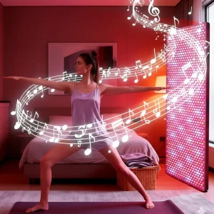 9 Painel de Terapia com Luz LED Azul e Vermelha para Rejuvenescimento da Pele, OEM Humidade Reprodução de Música Lâmpada Infravermelha para Alívio da Dor em Todo o Corpo Dispositivo PDT Atacado
