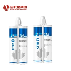 Glossy Waterproof Two Tubes Ceramic Gaps Filling Epoxy Tile Grout Caulking Epoxy Resin Tile Sealant Epoxy Tile Grout