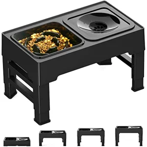 2025 New 2-in-1 Elevated Raised Slow Feeder Dog Bowls Elevated Dog Bowls with Height Adjustable Dog Bowl Slow Feeder