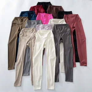 Hot Sales Yoga Leggings Plus Size Yoga Pants Sportswear Fitness High Waist Nude Gym Fitness Leggings for Women Clothes