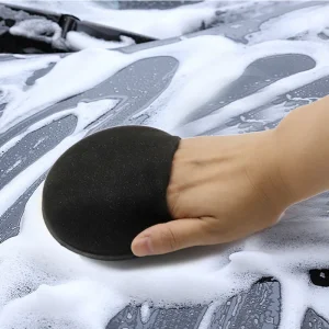 12PCS Esponjas redondas de espuma para aplicar cera polaca para limpiar cristales de coche; Calidad y Creatividad