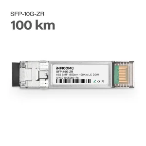 100km SFP-10G-ZR 10G SFP+ Transceiver Module with 1550nm LC Connector 10Gbps SMF Fiber Optic Transceivers