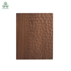 Natural Premium Elegant 3D Solid Wood Textured Cladding Decorative Interior Wall Panel