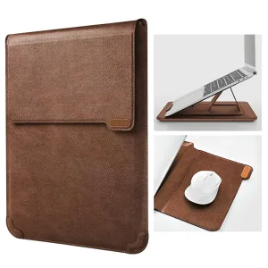 China Leather Laptop Sleeve MacBook Air Sleeve with Laptop Stand and Mouse Pad Manufacturer, Manufacturers