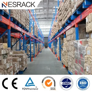 Pallet Storage Safety Durable Reinforced Anti-Impact Steel Metal Rack for Fragile Cargo Industrial Packages