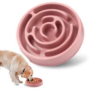 Pet Slow Feed Bowl Round Shape