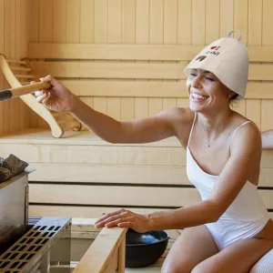 Wholesale Eco-Friendly Soft Wool Felt Sauna Hat