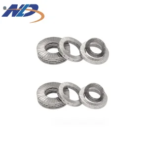 NLD Custom M24 Steel High Strength Dacromet Plated Double Self Locking Wedge Lock Washer