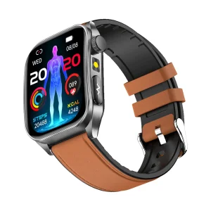 Cardiac Health Therapy Blood Glucose ECG Monitoring Blood Pressure IP68 Waterproof Fitness Tracker Smart Watch