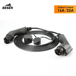 كابل شحن كهربائي للسيارات الكهربائية ذات الطور الواحد SAE J1772 16A