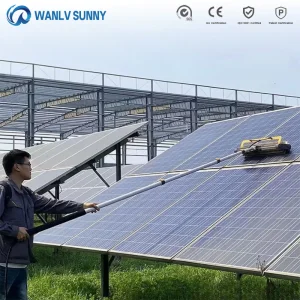 OEM Solar Panel Cleaning System Cost-Effective Solar Cleaning Solution Water-Fed Rotating Brush