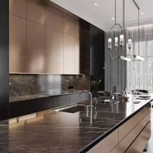 Metal kitchen cabinets island