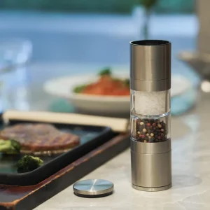 High-Quality ODM&OEM Metal Dual-Combination Salt And Pepper Mill