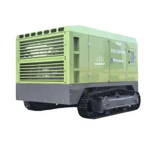 Kingair 21bar 23m3/Min Twin-Screw Diesel Engine Portable Mining Air Compressor Global International Export Standard 185 to 813cfm 116 Psi to 305psi After-Cooler